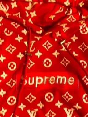 Louis Vuitton x Supreme Box Logo Hoodie